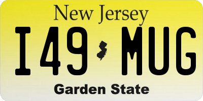 NJ license plate I49MUG