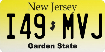NJ license plate I49MVJ