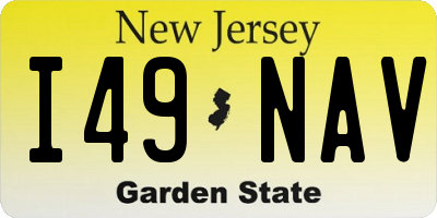 NJ license plate I49NAV