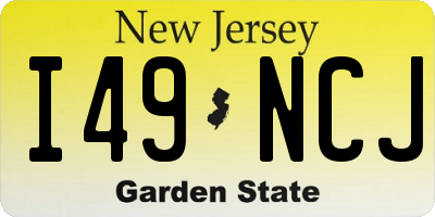 NJ license plate I49NCJ