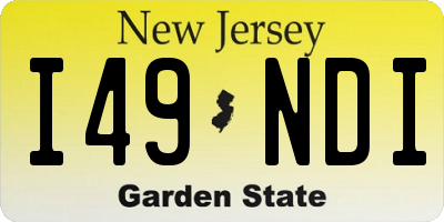 NJ license plate I49NDI