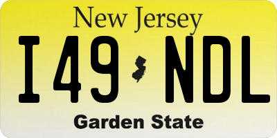 NJ license plate I49NDL