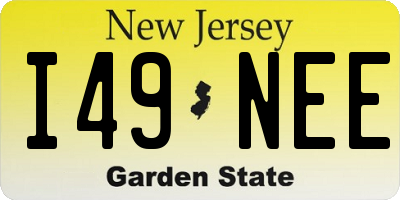 NJ license plate I49NEE
