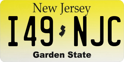 NJ license plate I49NJC