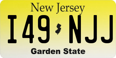 NJ license plate I49NJJ