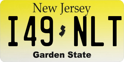NJ license plate I49NLT