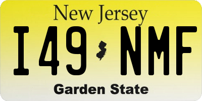 NJ license plate I49NMF