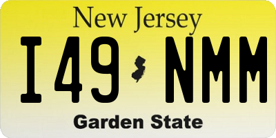 NJ license plate I49NMM