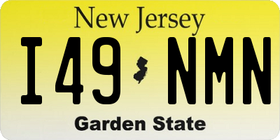 NJ license plate I49NMN