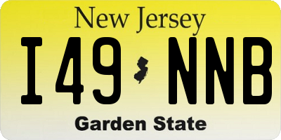 NJ license plate I49NNB