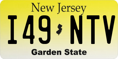 NJ license plate I49NTV