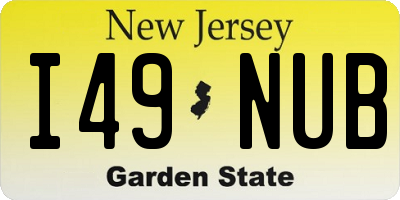 NJ license plate I49NUB