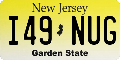 NJ license plate I49NUG