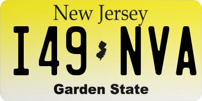 NJ license plate I49NVA