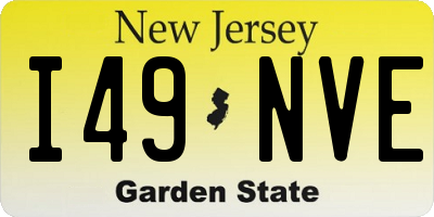 NJ license plate I49NVE