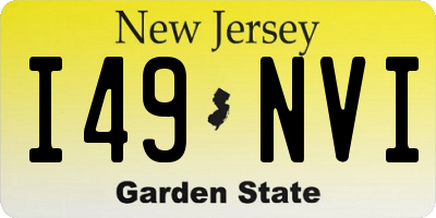 NJ license plate I49NVI
