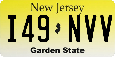 NJ license plate I49NVV
