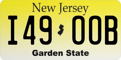 NJ license plate I49OOB