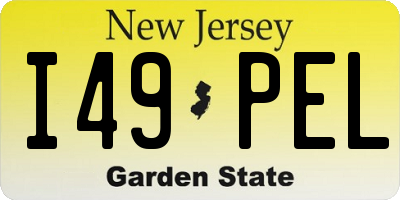 NJ license plate I49PEL