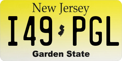 NJ license plate I49PGL