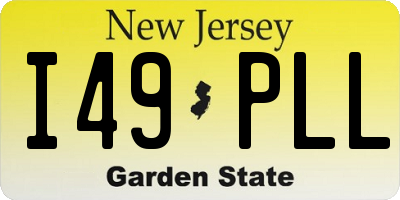 NJ license plate I49PLL