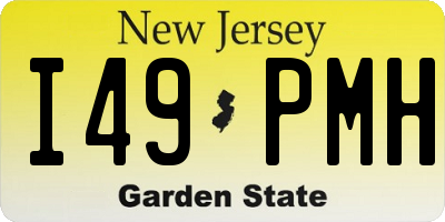 NJ license plate I49PMH