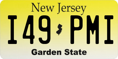 NJ license plate I49PMI
