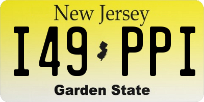 NJ license plate I49PPI