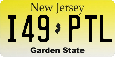 NJ license plate I49PTL