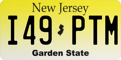 NJ license plate I49PTM