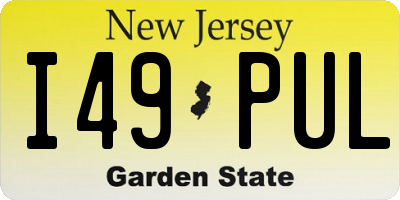 NJ license plate I49PUL