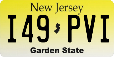 NJ license plate I49PVI