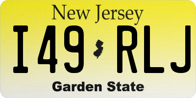 NJ license plate I49RLJ