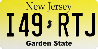 NJ license plate I49RTJ