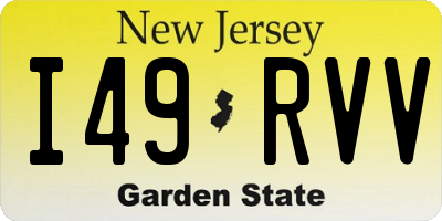 NJ license plate I49RVV