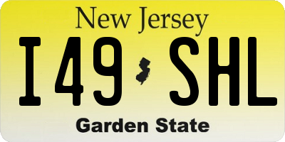 NJ license plate I49SHL