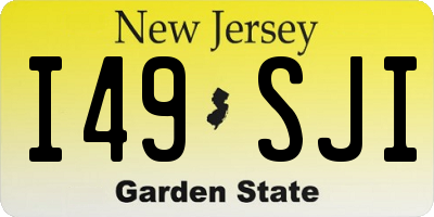 NJ license plate I49SJI