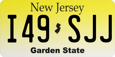 NJ license plate I49SJJ