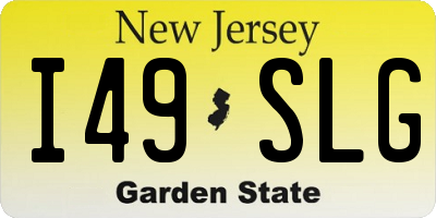 NJ license plate I49SLG