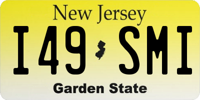 NJ license plate I49SMI