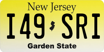 NJ license plate I49SRI