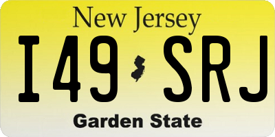 NJ license plate I49SRJ