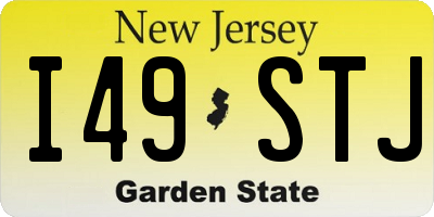 NJ license plate I49STJ