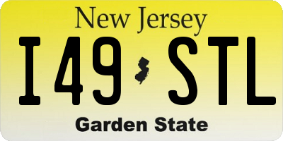 NJ license plate I49STL