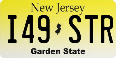 NJ license plate I49STR