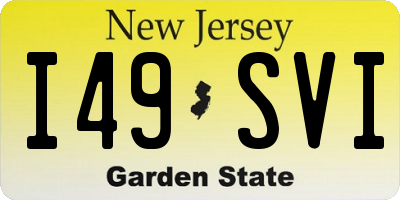 NJ license plate I49SVI
