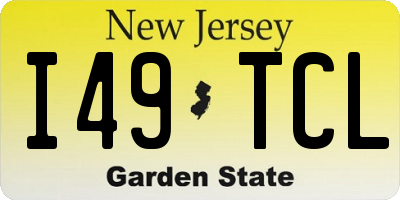 NJ license plate I49TCL
