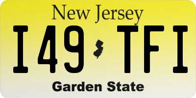 NJ license plate I49TFI