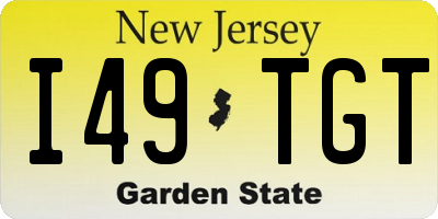 NJ license plate I49TGT