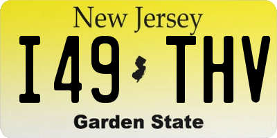 NJ license plate I49THV